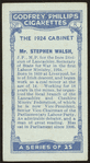 Mr. Stephen Walsh.