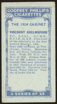 Viscount Chelmsford.