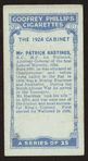 Mr. Patrick Hastings.