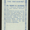 Mr. Henry H. Slesser.