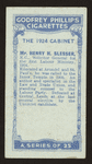 Mr. Henry H. Slesser.