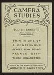 Judith Barrett.