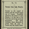 Toronto from the lake