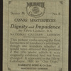 Dignity and Impudence.