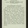 Governor Steed.