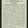 Blood engages French ships.