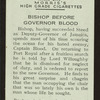 Bishop before Governor Blood.