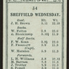 F. Froggatt, Sheffield Wednesday.