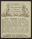 F. E. Woolley.