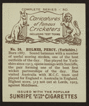 P. Holmes.