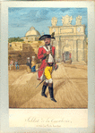 Soldat de la Cavalerie, et vue de Porte bombés