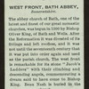 West front, Bath Abbey.