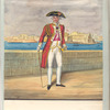Le Gouverneur de Fort St. Ange. Vue du palais Bighi et du dit Fort