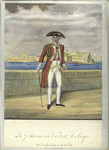 Le Gouverneur de Fort St. Ange. Vue du palais Bighi et du dit Fort