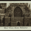 West front, Exeter Cathedral.