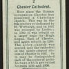 Chester Cathedral.