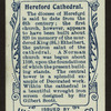 Hereford Cathedral.