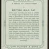British wild cat.