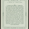 Long-haired cream.