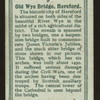 Old Wye Bridge, Hereford.