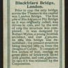 Blackfriars Bridge, London.