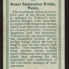 Menai Suspension Bridge.