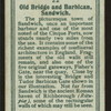 Old bridge and barbican, Sandwich.