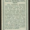 Kasr-en-Nil Bridge, Cairo.
