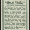 Bridge at Würzburg.