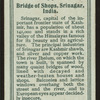 Bridge of shops, Srinagar.