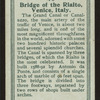Bridge of the Rialto, Venice.