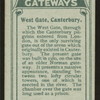West Gate, Canterbury.