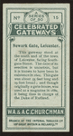 Newark Gate, Leicester.