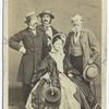 Joe Cowell, right (with Edwin Adams, left), J. W. Wallack, Jr. and Kate Bateman.