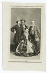 Joe Cowell, right (with Edwin Adams, left), J. W. Wallack, Jr. and Kate Bateman.