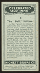 The Bell, Stilton.