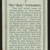 The Bell, Tewkesbury.