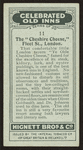 The Cheshire Cheese, London.