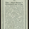 The Red Horse, Stratford.