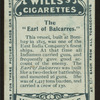 The Earl of Balcarres.