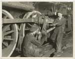 The railway shop workers.