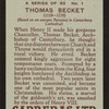 Thomas a Becket.