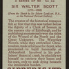 Sir Walter Scott.