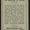 The Maharaja of Patiala.