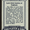 Lord Chief Justice of England.