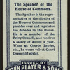 The Speaker of the House of Commons.