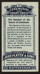 The Speaker of the House of Commons.
