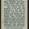 Eliza O'Neill.