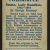 Emma, Lady Hamilton.