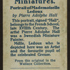 Portrait of Mademoiselle Ledoux.